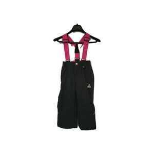 Gerry Youth Kids Snow Bib Insulated Ski Winter Overalls Size XS 5/6 Black & Pink